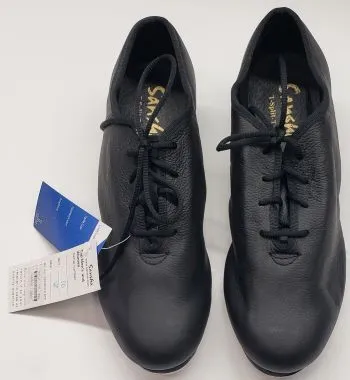 Karlie -- Unisex Split Sole Tap Oxford -- Black Star Mood Comfort Tongue