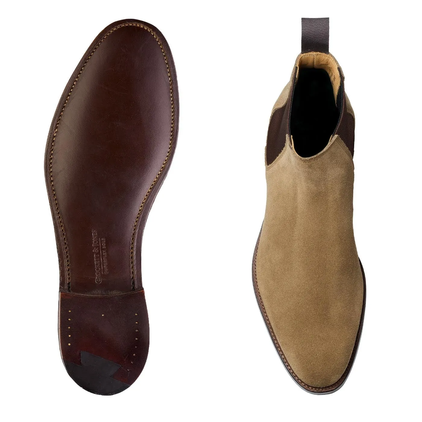 Cushioned Base Epsom Khaki Suede