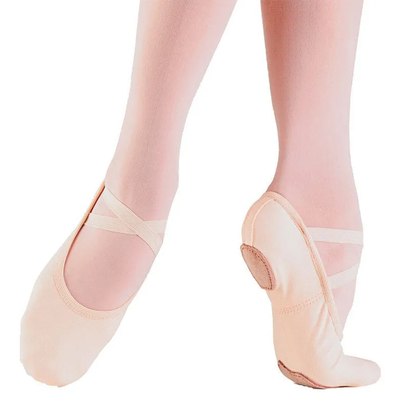 Quinn -- Stretch Canvas Split Sole Ballet -- Light Pink Eva Midsole Peace Step