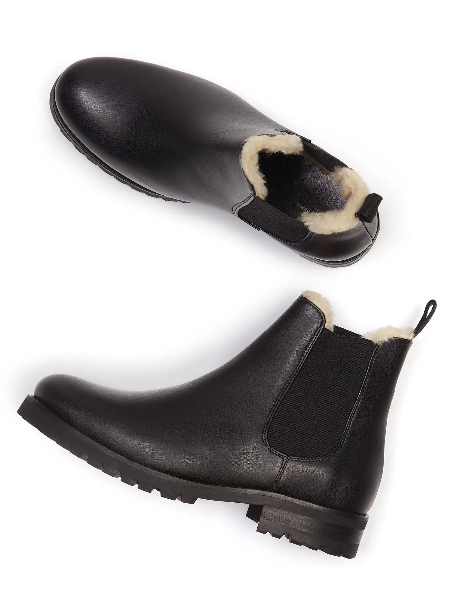Open Toe Design Luxe Insulated Deep Tread Chelsea Boots