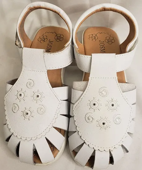 Memory Foam Maia -- Girl's T-Strap Sandal -- White