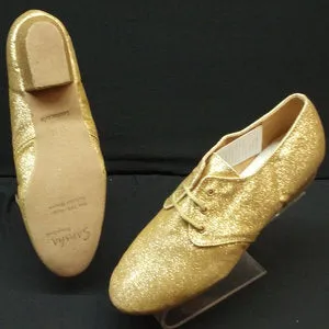 Arch Support Urban Walkers Cabaret -- Performance Salsa Shoe -- Gold Glitter