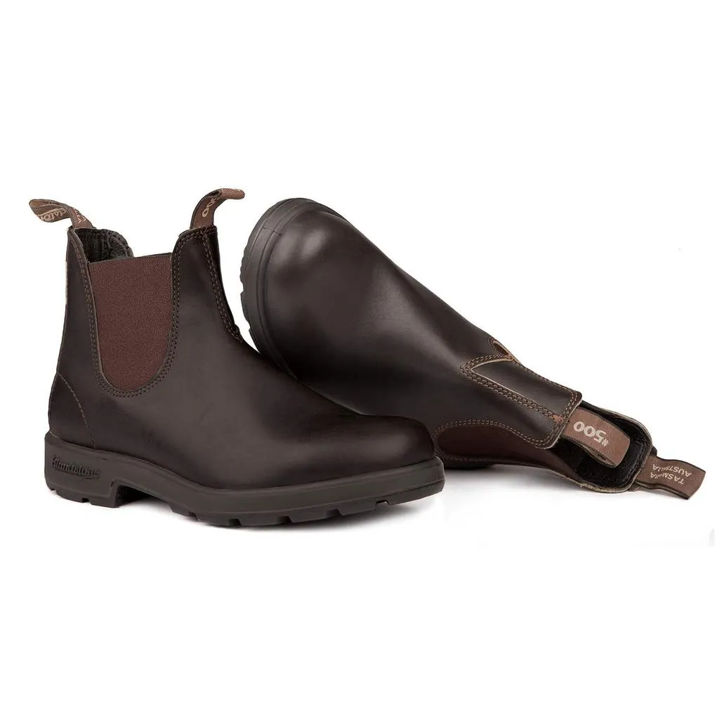 BLUNDSTONE 500 - Original Stout Brown Lace Closure