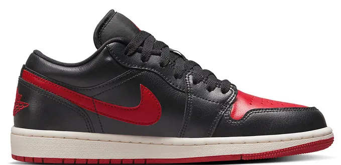 Jordan 1 Low BRED SAIL (W) Comfort Outsole