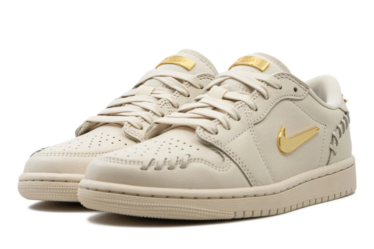Stone Glam Air Jordan 1 Low "Method of Make" Metallic Gold (W)