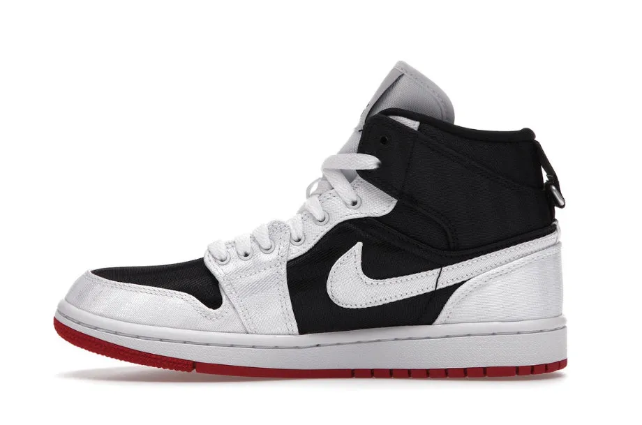 Everyday Jordan 1 Mid SE Utility Canvas White Black Gym Red (W)