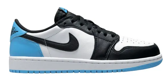 Casual Move Forest Path Jordan 1 Low Black Dark Powder Blue (W)