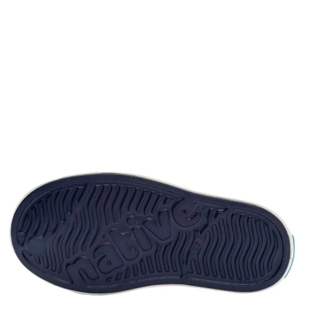 Native Kids Jefferson in Regatta Blue/ Shell White group walk