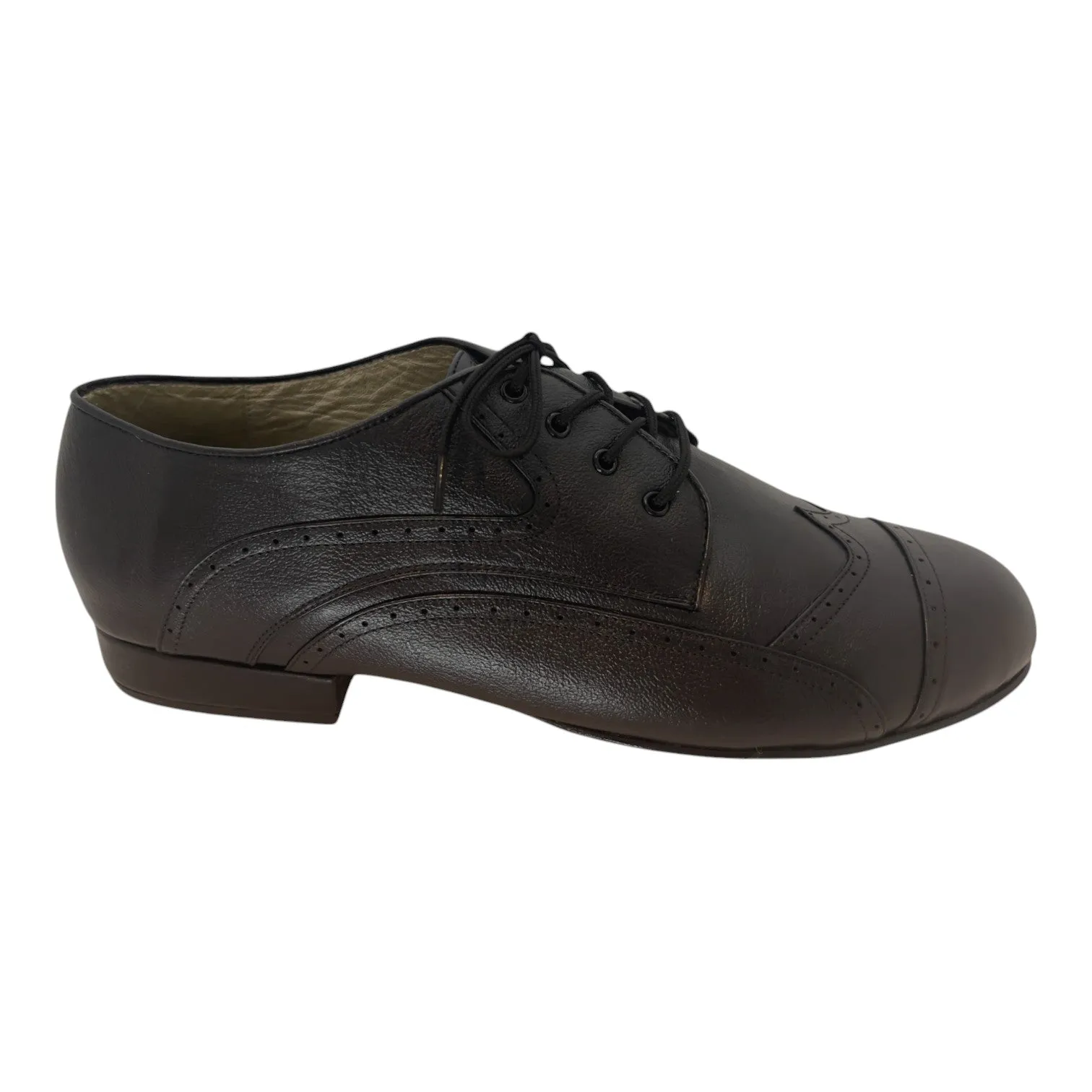Nick -- Men's Tango Shoe -- Black Early Jog Desert Path