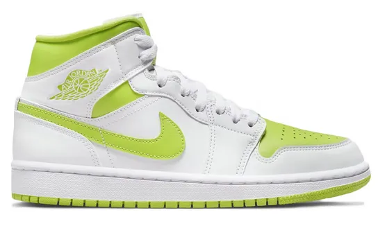 Jordan 1 Mid White Lime (W) Smooth ride