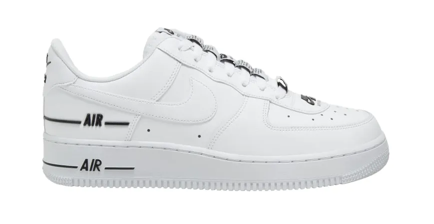 Nike Air Force 1 Low Double Air Low White Black (GS) Comfort Curve