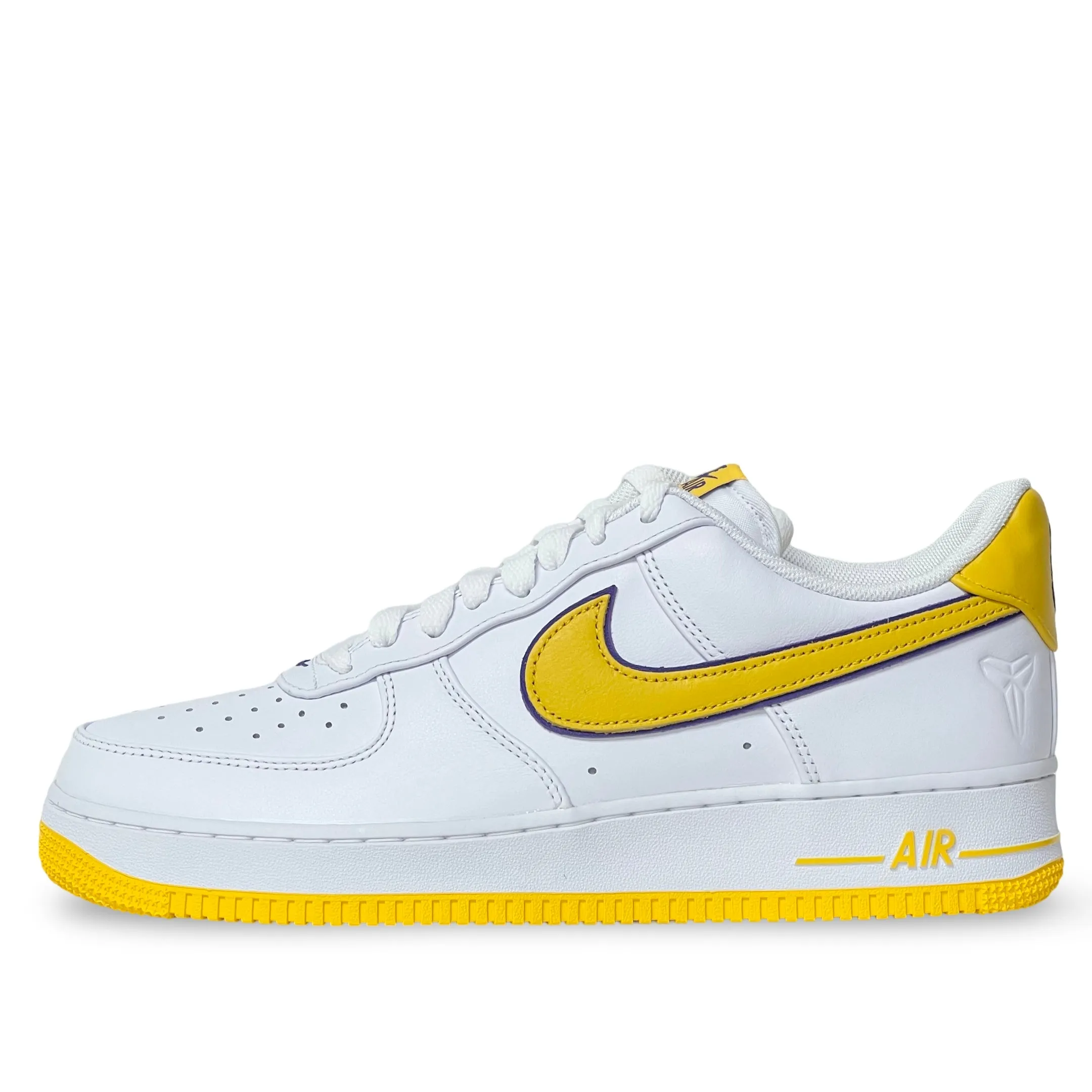 Nike Air Force 1 Low Kobe Bryant Lakers Home Sweat Resistant Gym Workout Free Soul