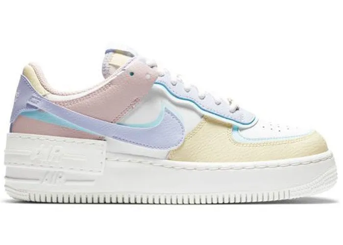 Smart Fit Anti Odor Nike Air Force 1 Shadow Pastel White Glacier Blue Ghost (W)
