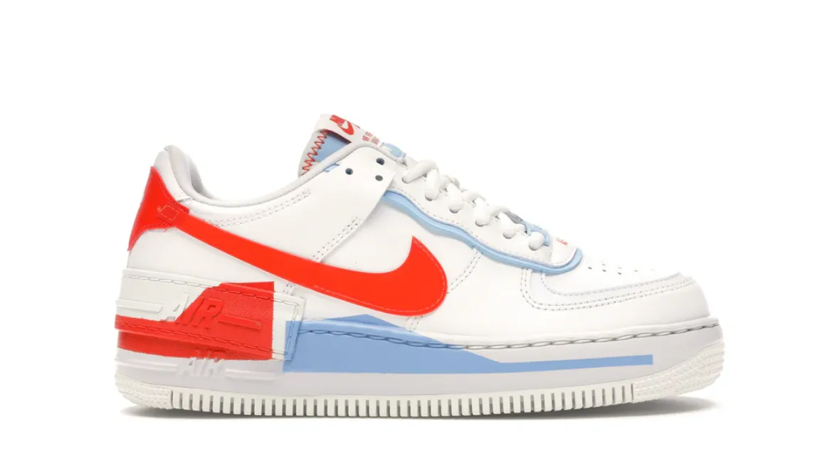 Nike Air Force 1 Shadow Summit White Team Orange (W) Modern Bold Training