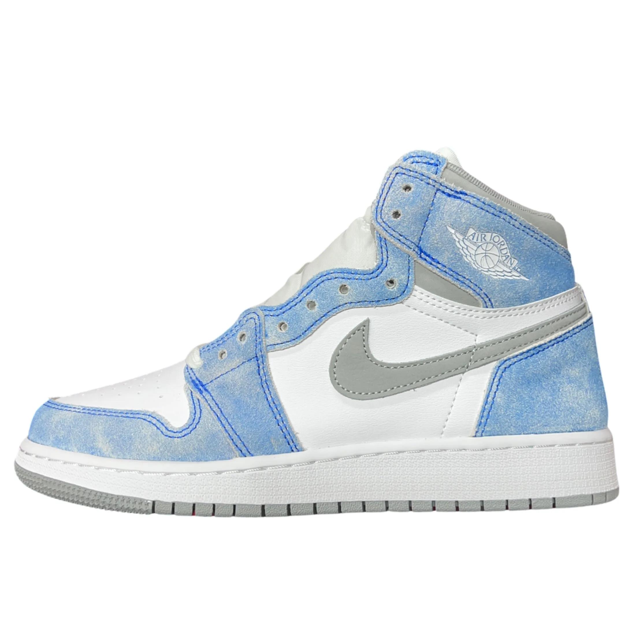 water proof Fur Trim Nike Air Jordan 1 High Hyper Royal GS
