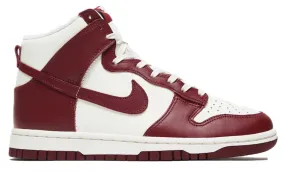 Nike Dunk High Sail Team Red (W) School Day Shine Silver