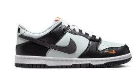 Nike Dunk Low Black Bright Mandarin Mini Swoosh (GS) Flexible Sole Sturdy Build