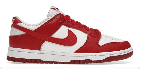 Modern Bold Bounce Edge Nike Dunk Low Next Nature White Gym Red (W)