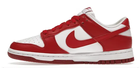 Durable outsole Earth Mood Nike Dunk Low Next Nature White Gym Red (W)