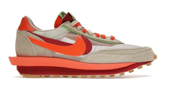 Nike LD Waffle sacai CLOT Net Orange Blaze Ergonomic Wellness Seekers Play Mode