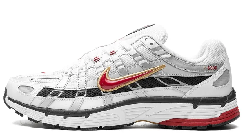 Nike P-6000 Platinum Varsity Red Stone Grip