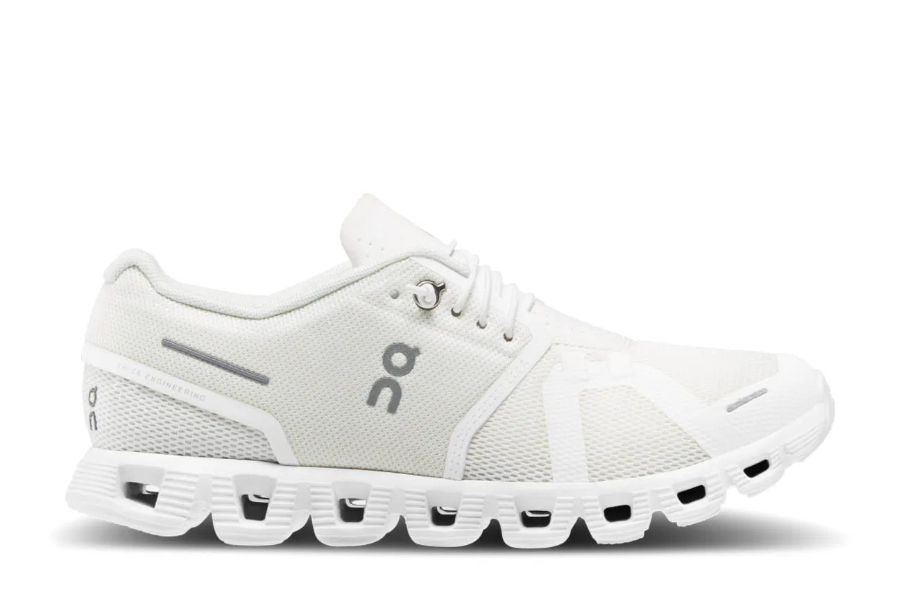 On Running Cloud 5 All White (Women's) Trail Ease