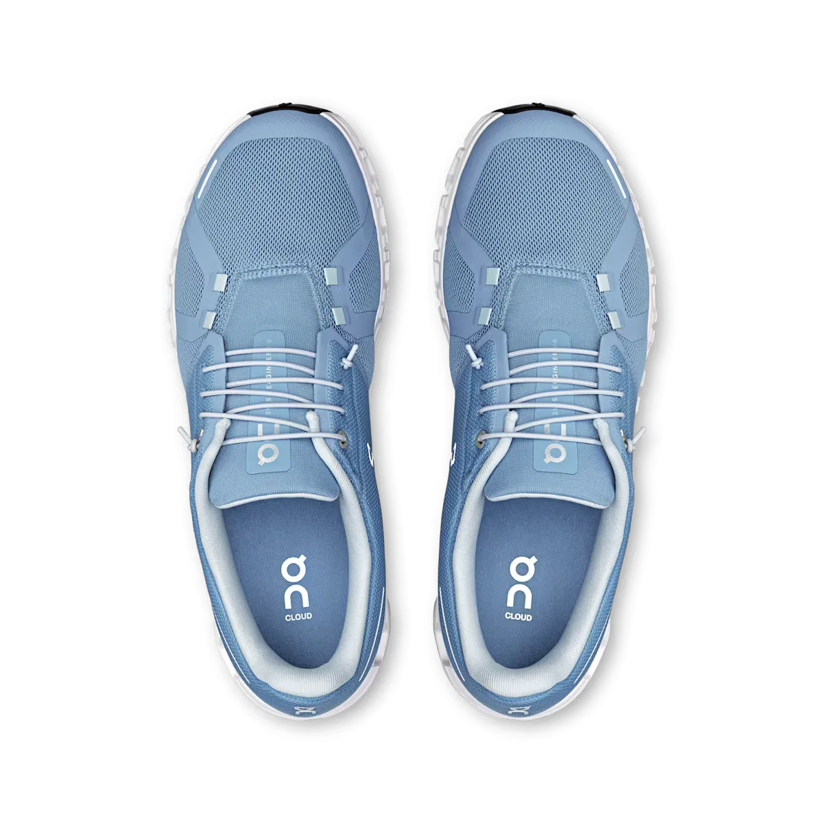 Slip Resistant On Running Cloud 6 Chambray White (Women??s)