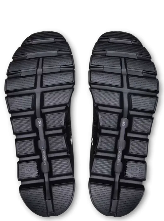 On Running Cloud 6 Waterproof All Black (Women's) Fire Red High Top