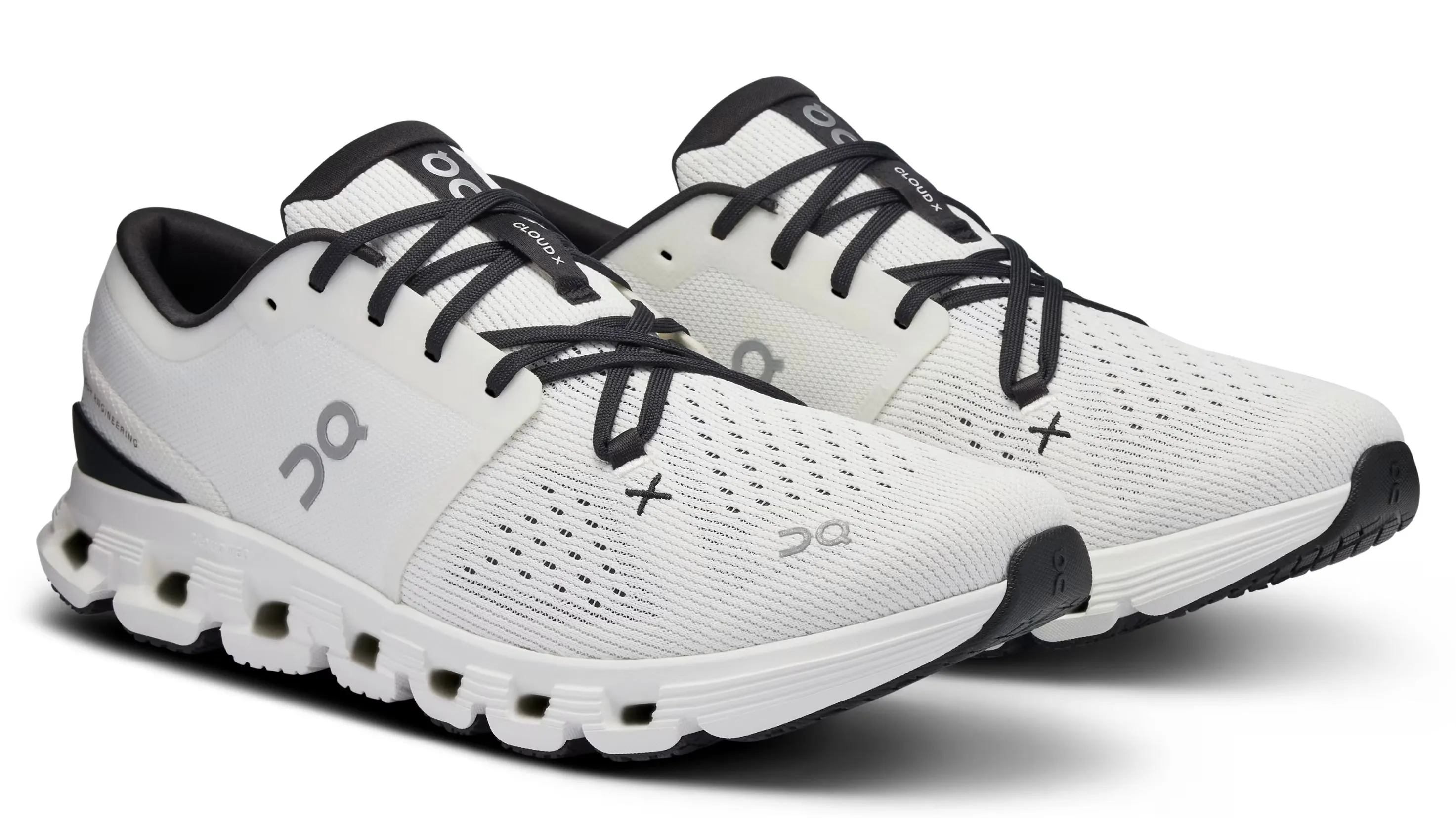 Foam Lining Trail Running On Running Cloud X 4 Ivory Black (Women's)