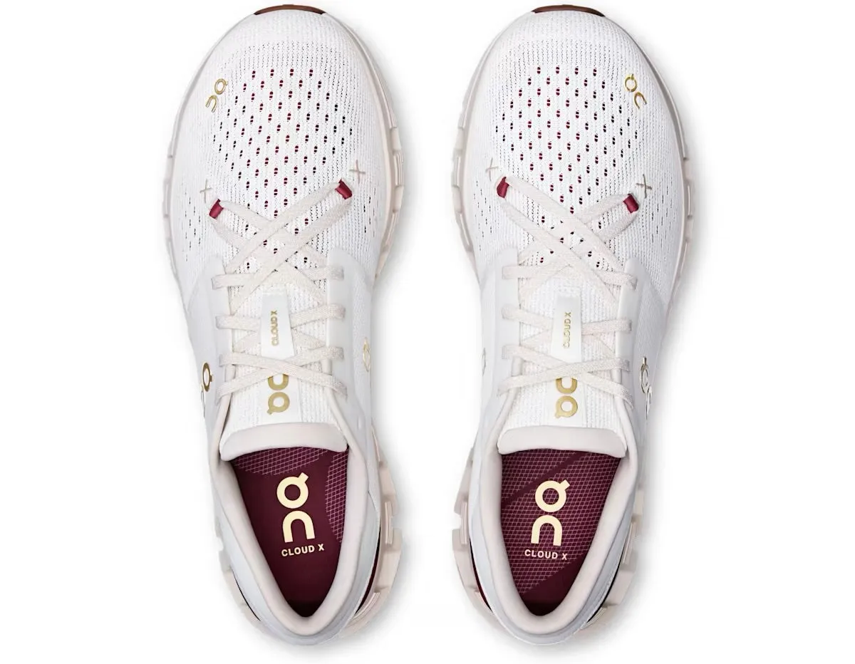 On Running Cloud X 4 Ivory Cream (Year Of The Snake) (Women's) mesh construction Hiking