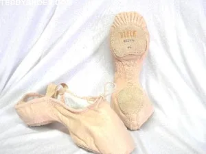 Pro Flex Leather -- Split Sole Ballet -- Pink Stretchable Street Glow