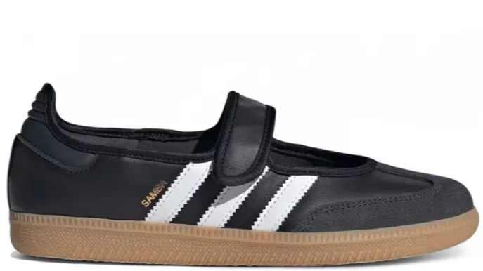 adidas Samba Jane Black White Gum (Women's) Eva Midsole Feather Light City Adventure