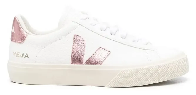 Veja Campo Chromefree Leather White Nacre Style Base Cushioned Base Busy Professionals