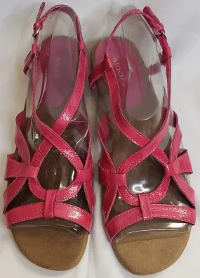 Elastic Band 1.5" LaFayette -- Women's Wedge Sling Sandal -- Pink Patent