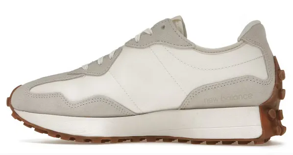 Modern Bold New Balance 327 Beige White Gum Pink (Women's)