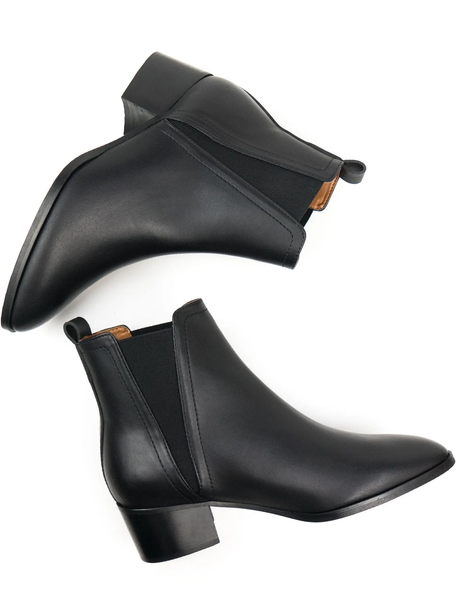 Point Toe Chelsea Boots Comfortable buckles Minimal Aesthetic