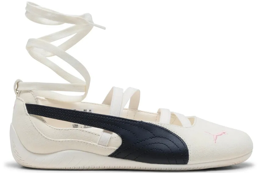 PUMA x ROS?? Speedcat Ballet Shoe Warm White Black Frosty Pink (Women's) Flexible Sole Tone Play