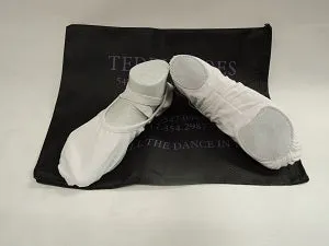 Track Run Quinn -- Stretch Canvas Split Sole Ballet -- White