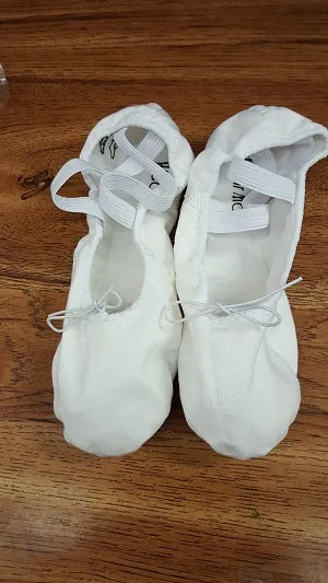 Nutcracker -- Canvas Split Sole Ballet -- White Star Edge
