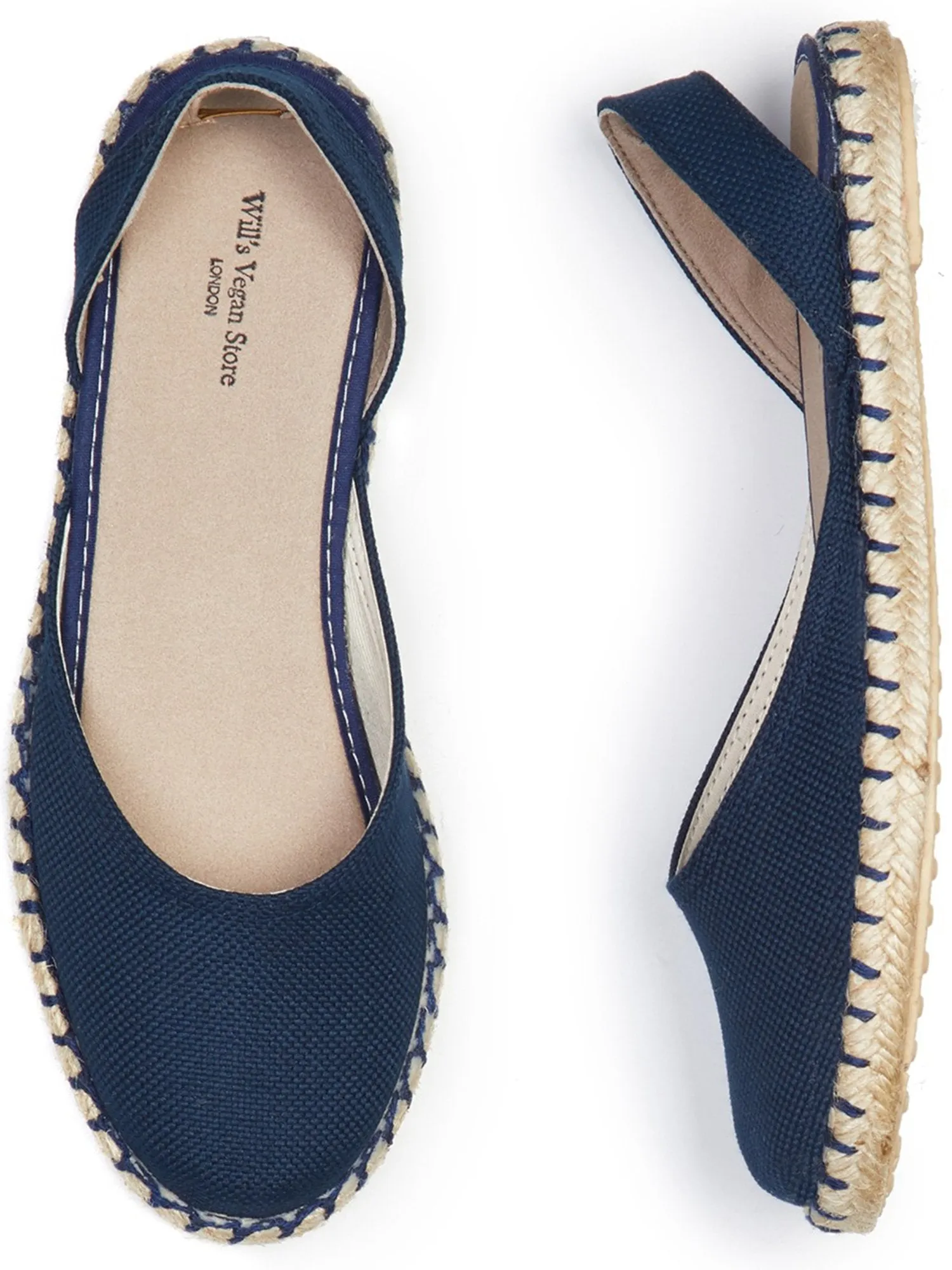 Recycled Espadrille Slingbacks All-Purpose Footwear Quality Sole