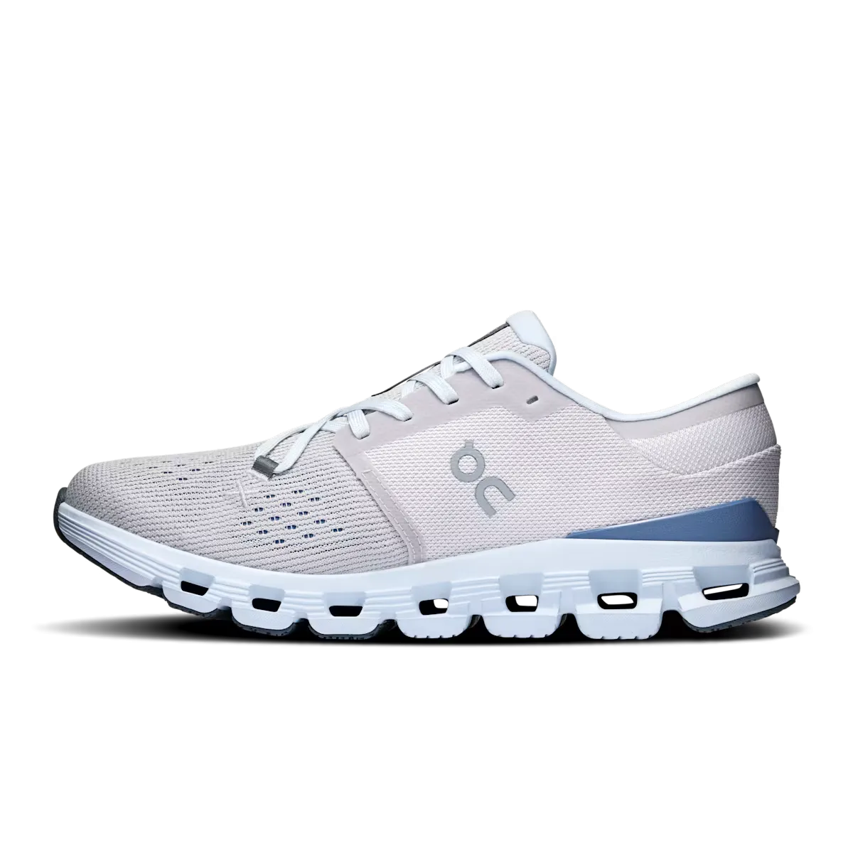 On Running Cloud X 4 Silver Chambray (Women) Comfort Tongue Lace Up Style