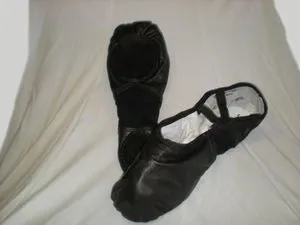 Elegant Mood Reuben -- Men's Leather/Stretch Split Sole Ballet -- Black