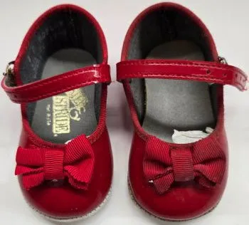 Dust Guard Rhian -- Infant's Mary Jane Strap Shoe -- Red Patent