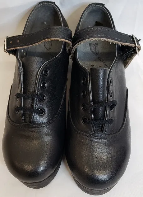 Roisin -- Super Flexi Jig Shoe -- Black Durable Material Posture aid