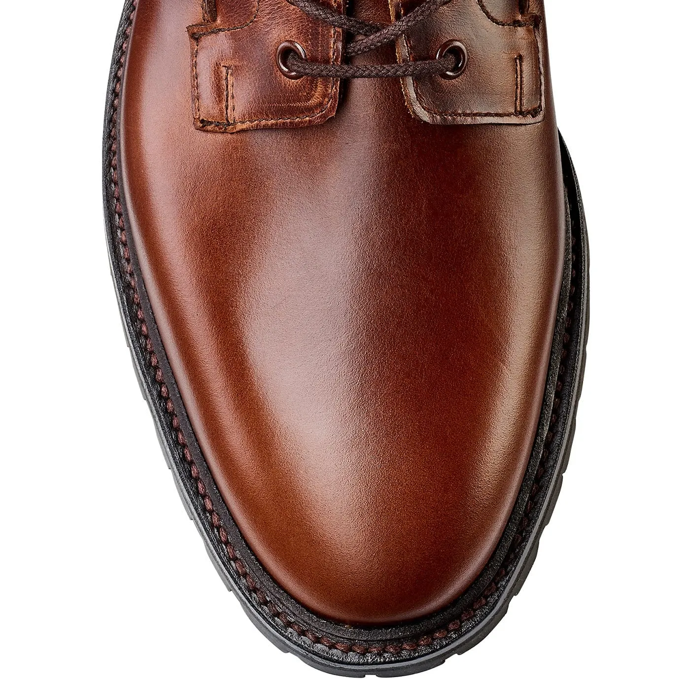 Ross Chocolate Hurricane Hide & Earth Green Suede Collar Orthopedic Design