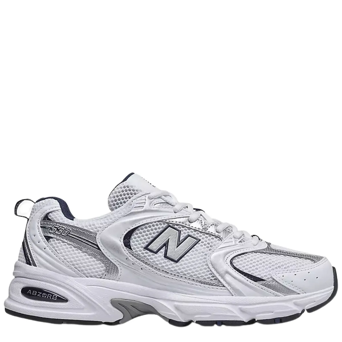 All Time Energy Walk Sculpted Fit New Balance 530 in White with Natural Indigo