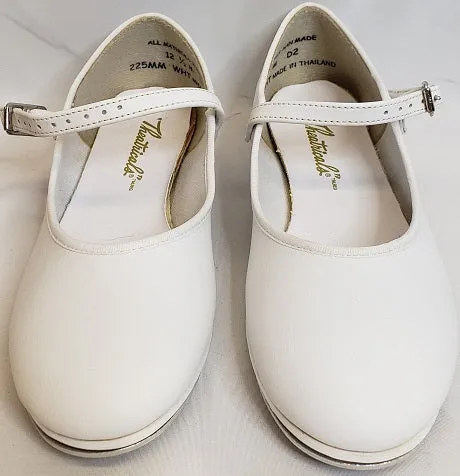 Quela Jr. -- Children's Economy Tap Strap -- White Work Base