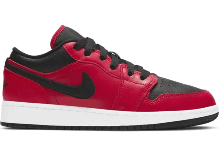 Jordan 1 Low Gym Red Black Pebbled (GS) Nordic Tone