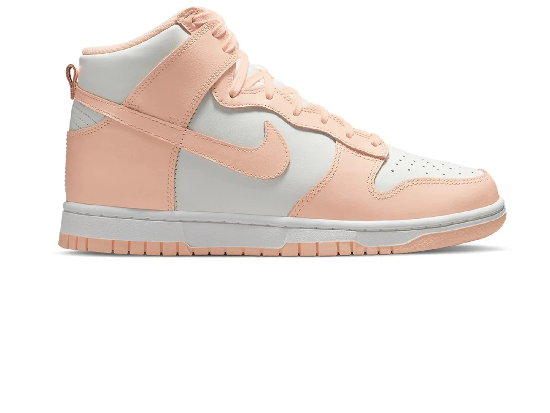 Nike Dunk High Sail Crimson Tint (W) Strong Stitching Trail Ease