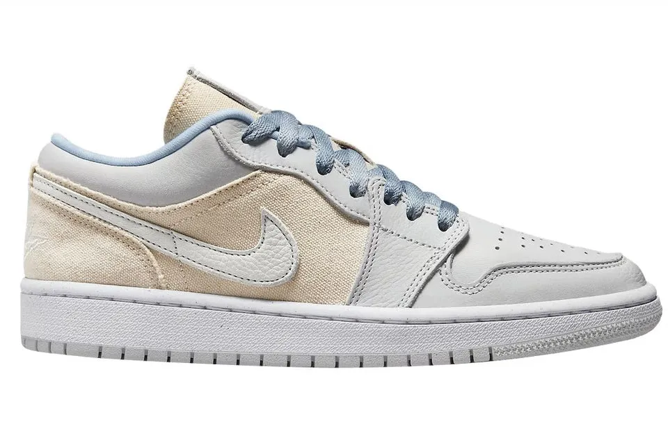 Comfort support Jordan 1 Low Canvas Grey Cream (W)